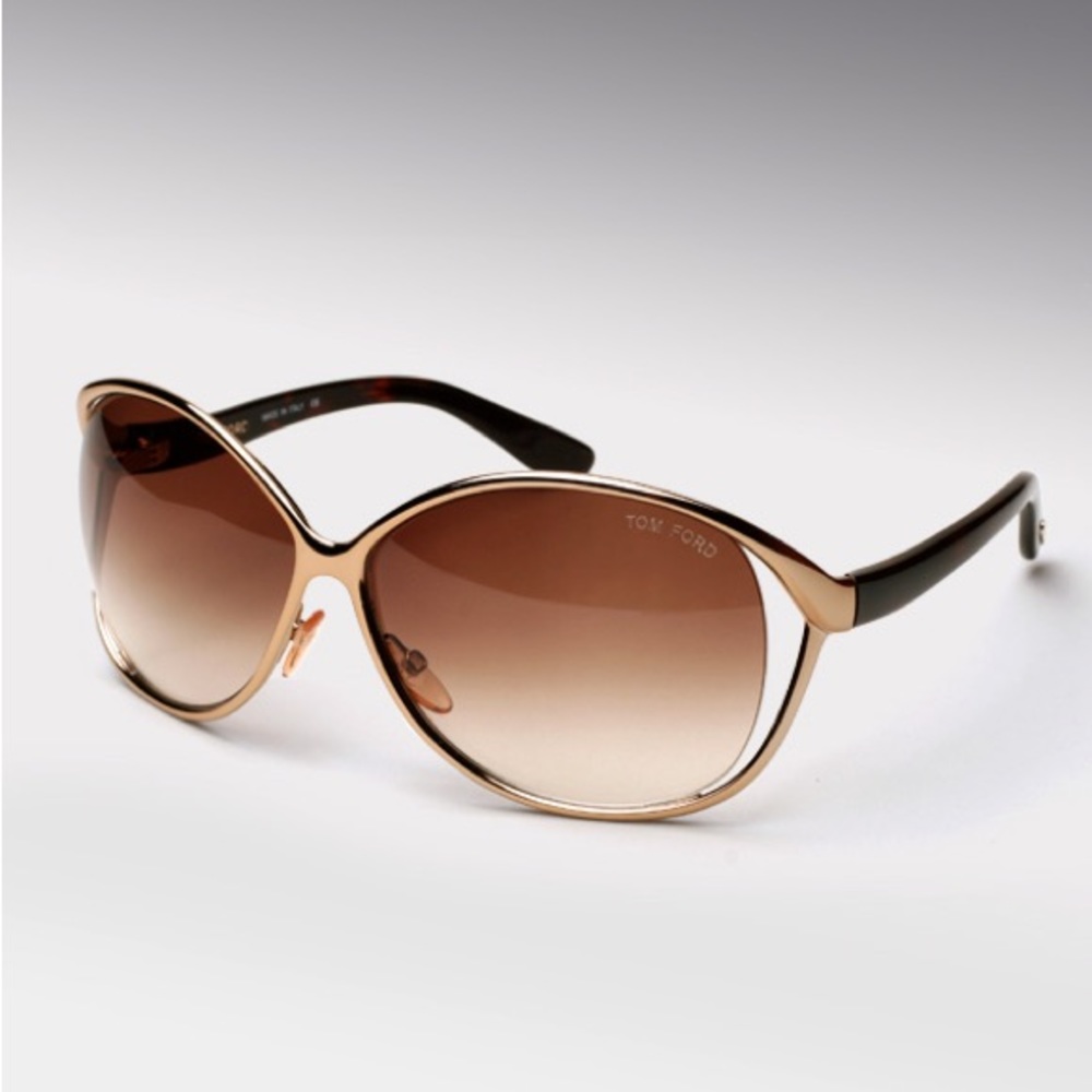 Tom Ford Yvette Sunglasses brown / Gold with box and case